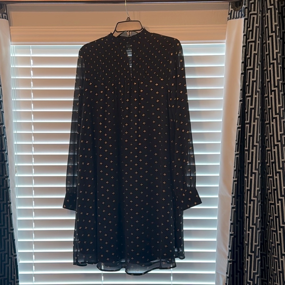 A New Day Target Brand Smock Long Sleeve Swing Dress